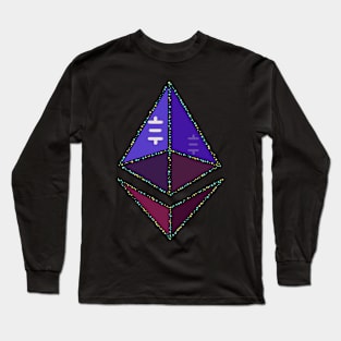 Stylized Ethereum Long Sleeve T-Shirt